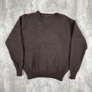 Turtleson Sweater Women's Large Brown Casual Preppy Merino Wool Long Sleeve